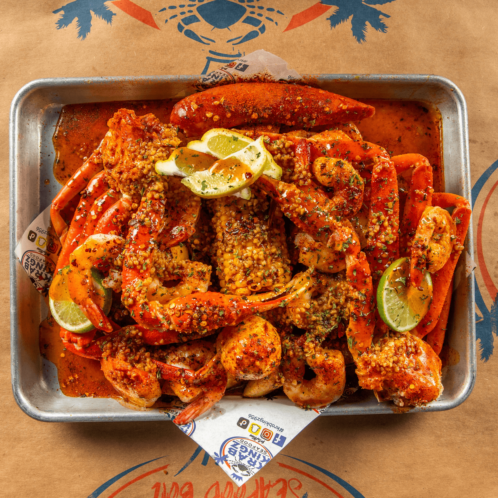Snow Krab & Shrimp Platter.