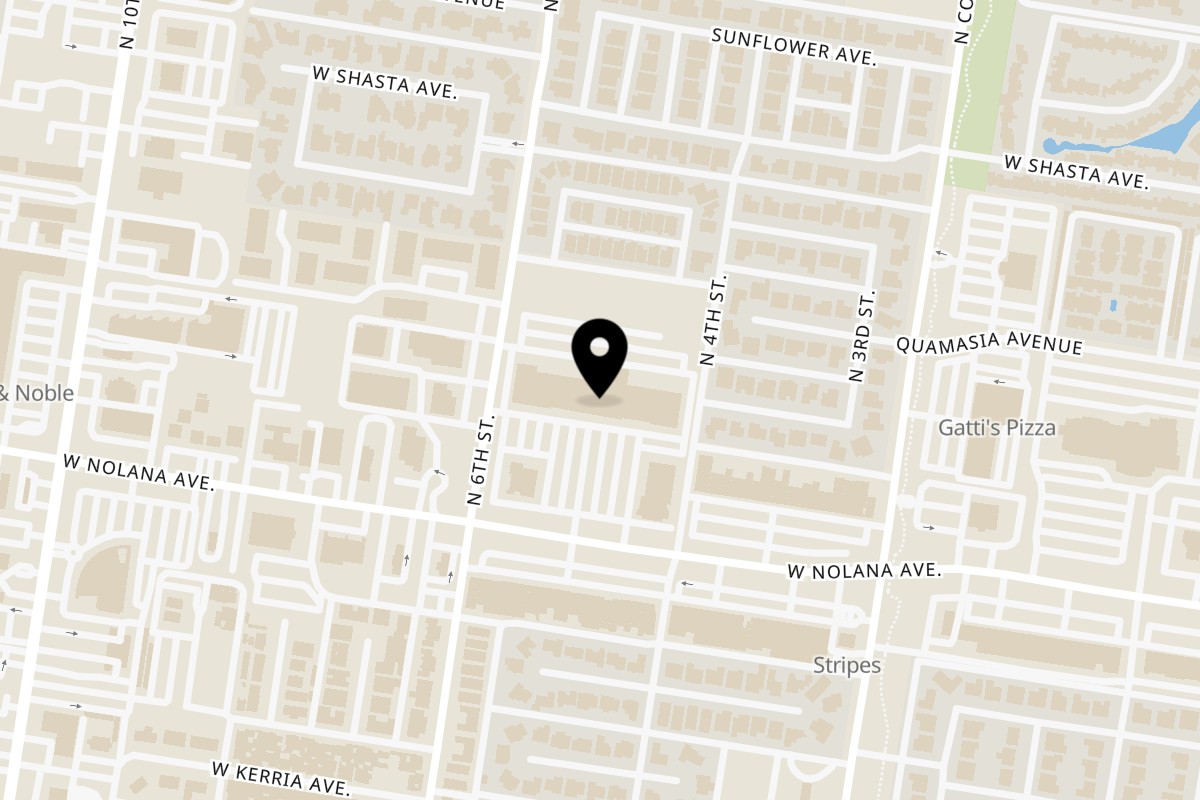 Map showing the location of Krab Kingz McAllen on 400 W Nolana Ave #A2 in McAllen